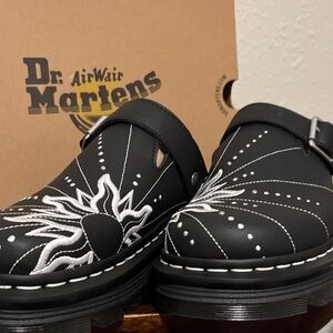 Dr. Martens Black Leather Men's Shoes